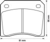 BENDIX 571532B Brake Pad Set, disc brake